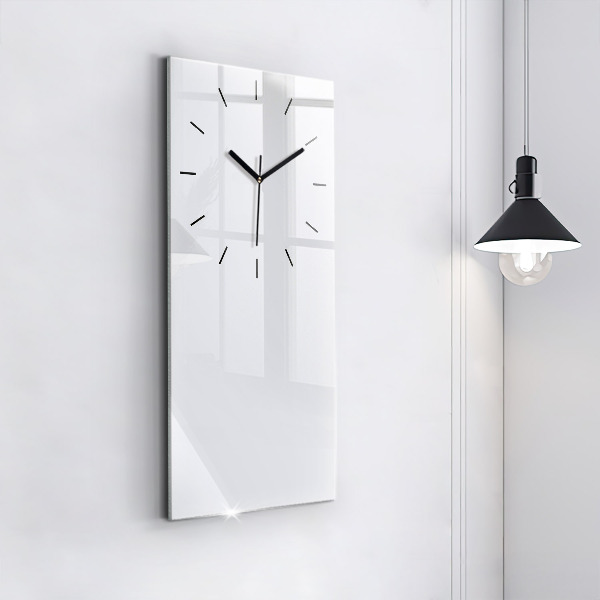 Modern vertical wall clock Color dark white