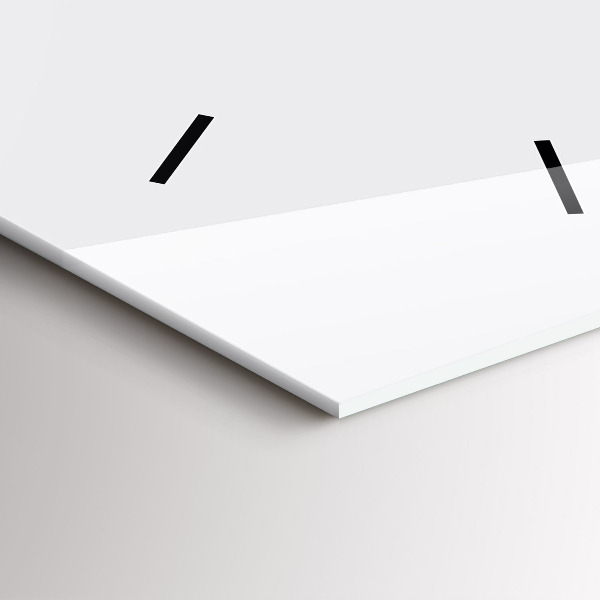 Modern vertical wall clock Color dark white