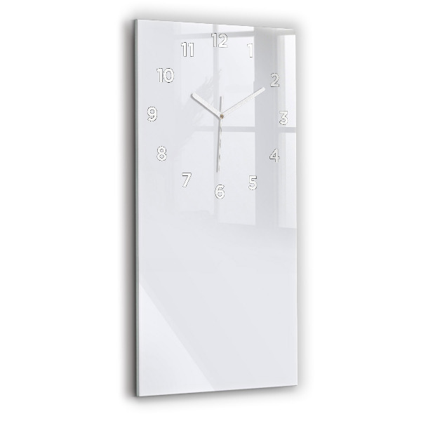 Modern vertical wall clock Color dark white