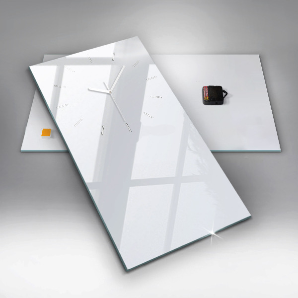 Modern vertical wall clock Color dark white