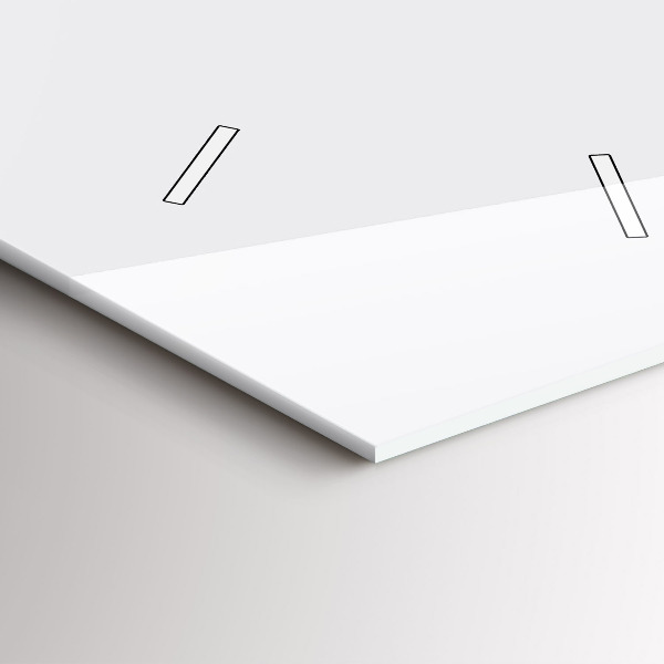 Modern vertical wall clock Color dark white