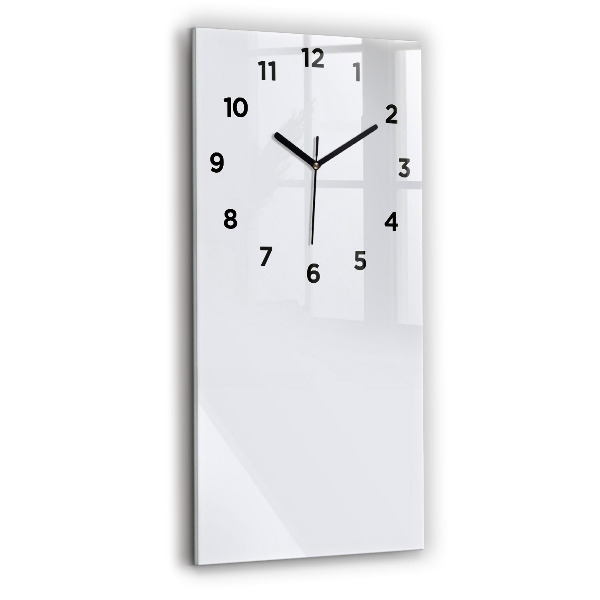 Modern vertical wall clock Color dark white