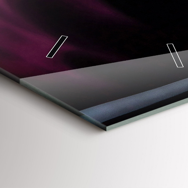 Modern vertical wall clock Red wine