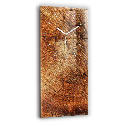 Modern vertical wall clock Old tree stump