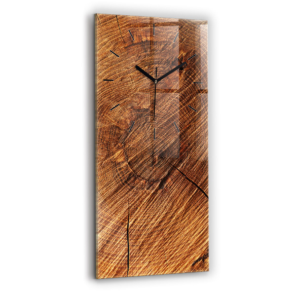 Modern vertical wall clock Decorative wood