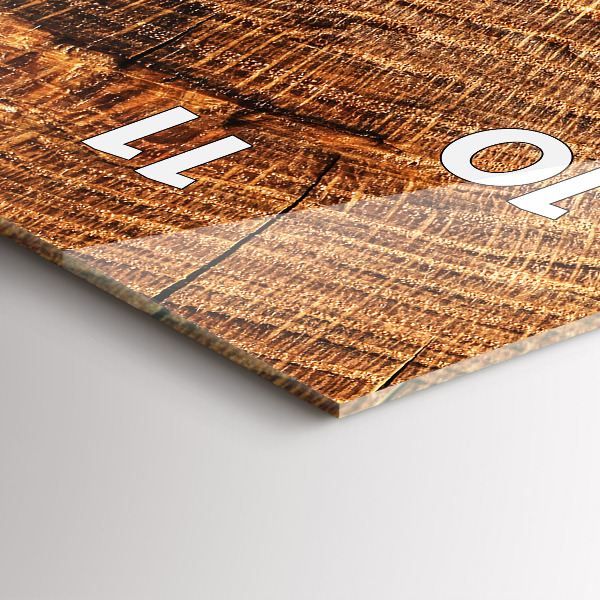 Modern vertical wall clock Decorative wood