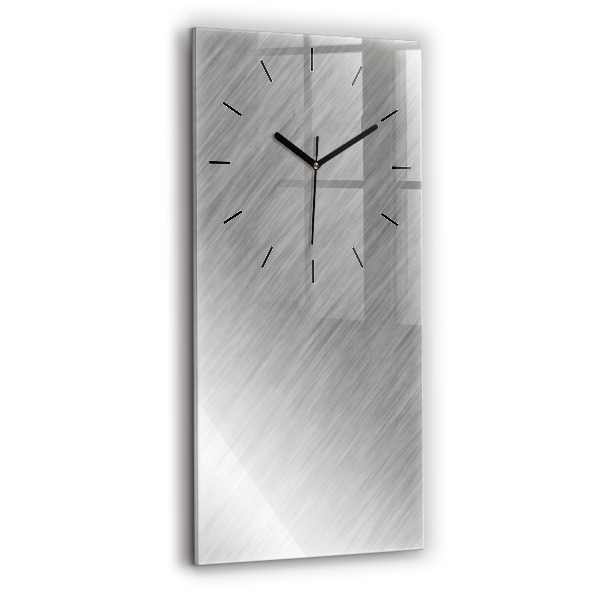 Modern vertical wall clock Metal wall