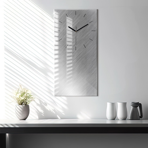 Modern vertical wall clock Metal wall