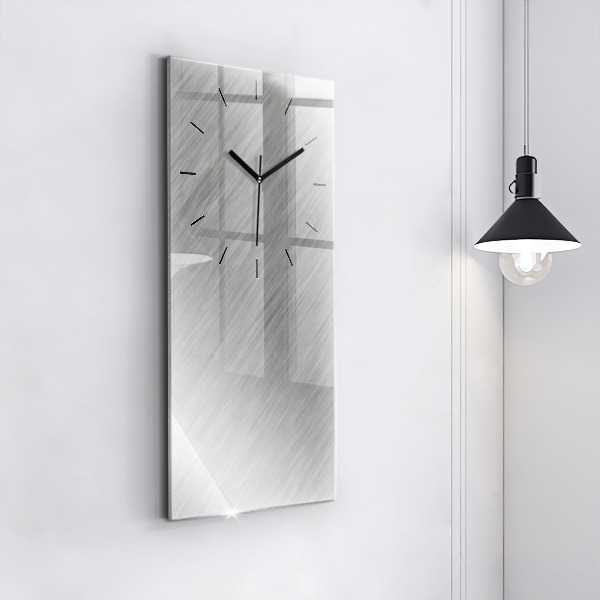 Modern vertical wall clock Metal wall