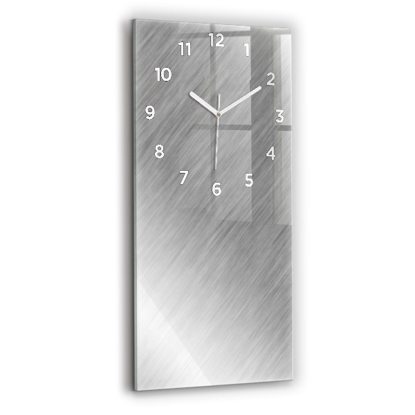 Modern vertical wall clock Metal wall