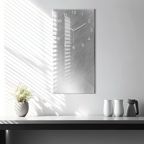 Modern vertical wall clock Metal wall