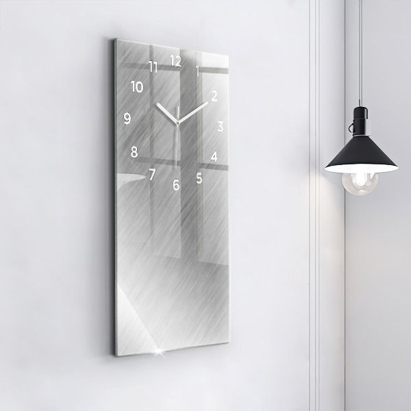 Modern vertical wall clock Metal wall