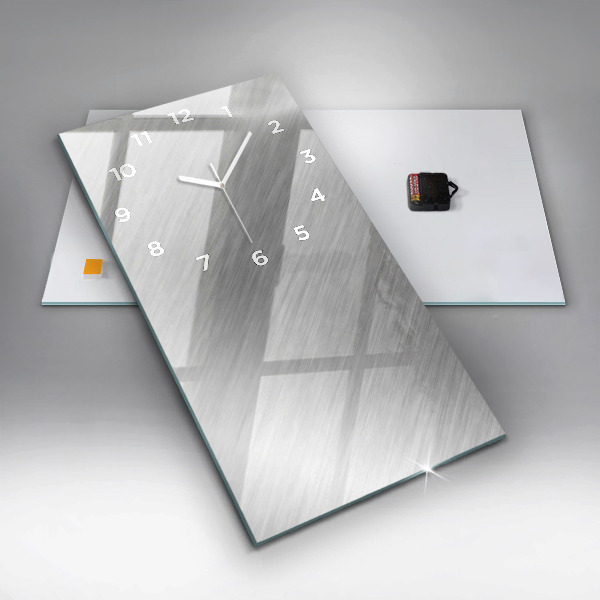 Modern vertical wall clock Metal wall