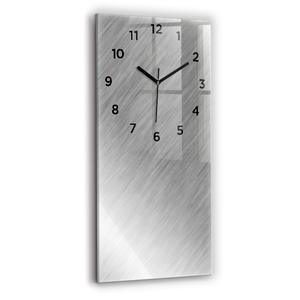 Modern vertical wall clock Metal wall