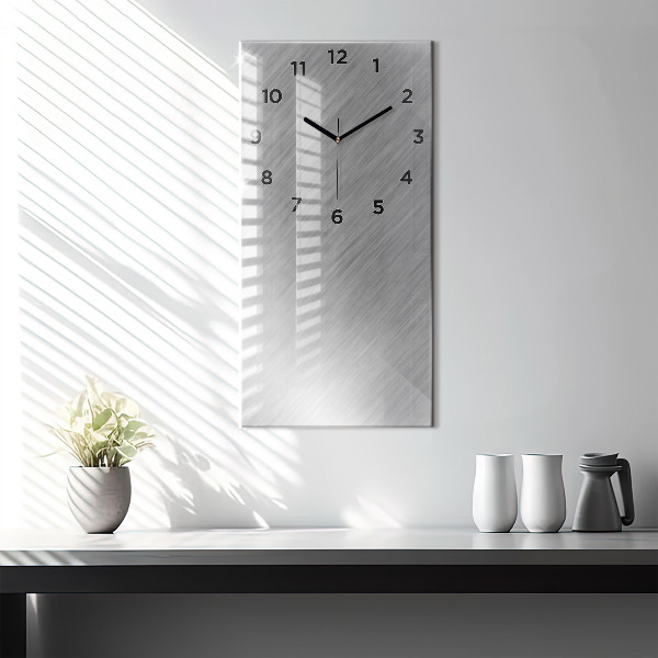 Modern vertical wall clock Metal wall