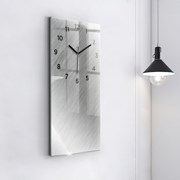 Modern vertical wall clock Metal wall