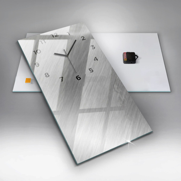 Modern vertical wall clock Metal wall