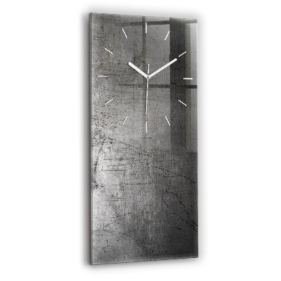 Modern vertical wall clock Metal wall