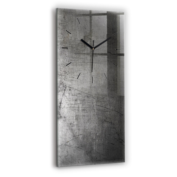 Modern vertical wall clock Metal wall