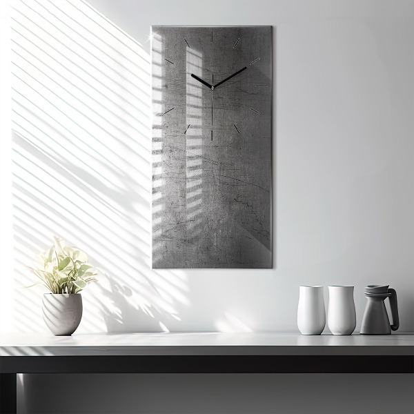 Modern vertical wall clock Metal wall