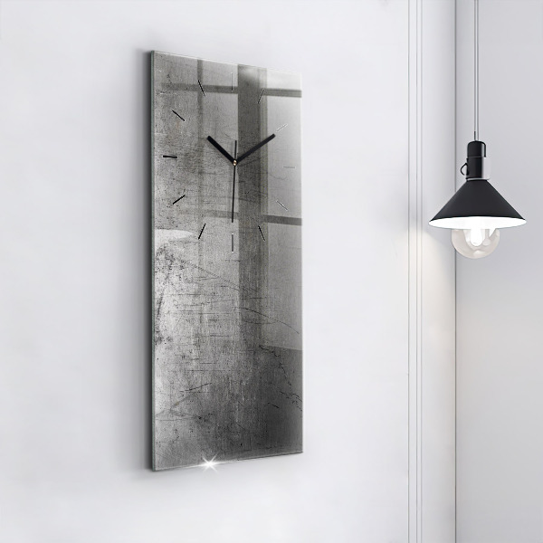 Modern vertical wall clock Metal wall