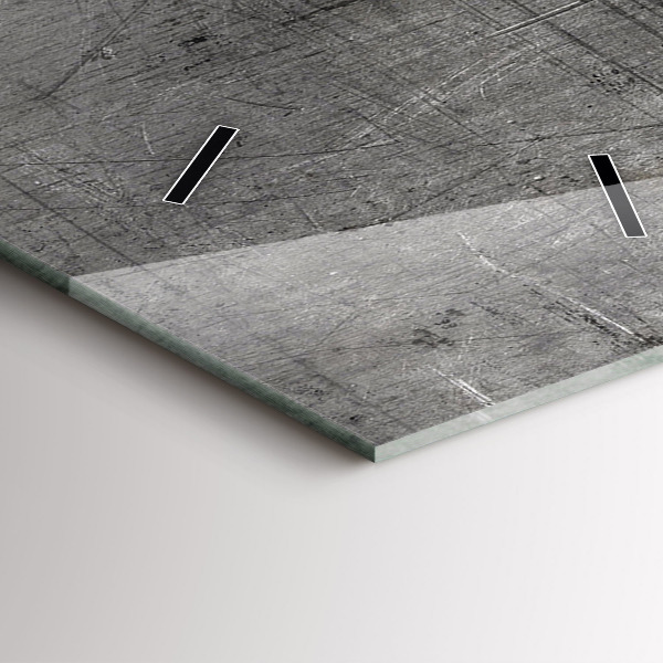 Modern vertical wall clock Metal wall