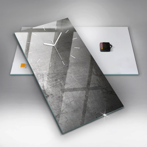 Modern vertical wall clock Metal wall