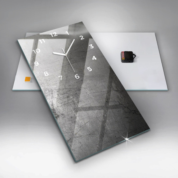 Modern vertical wall clock Metal wall