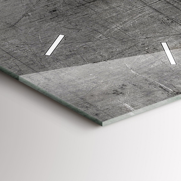 Modern vertical wall clock Metal wall