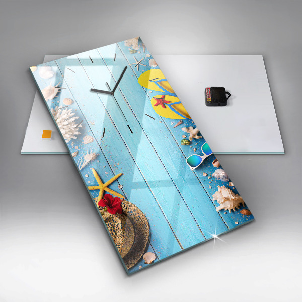 Modern vertical wall clock Beach accessories