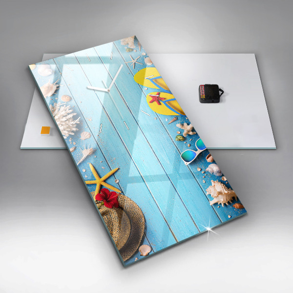 Modern vertical wall clock Beach accessories