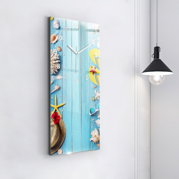 Modern vertical wall clock Beach accessories