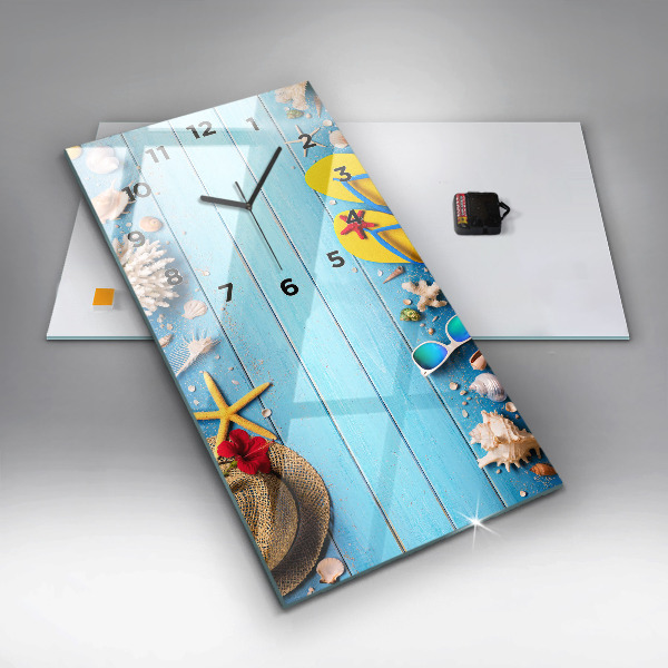 Modern vertical wall clock Beach accessories