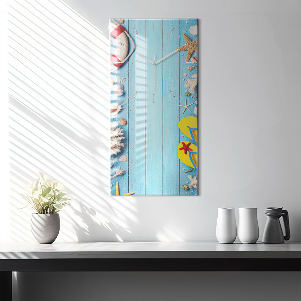 Modern vertical wall clock Beach accessories