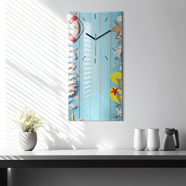 Modern vertical wall clock Beach accessories