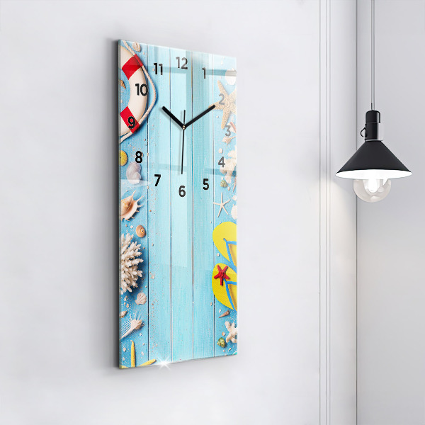 Modern vertical wall clock Beach accessories