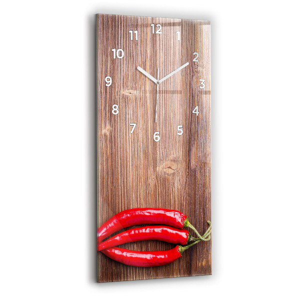 Modern vertical wall clock Peppers