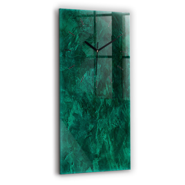 Modern vertical wall clock Emerald wall