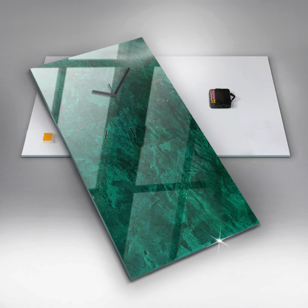 Modern vertical wall clock Emerald wall