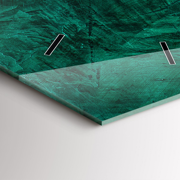 Modern vertical wall clock Emerald wall