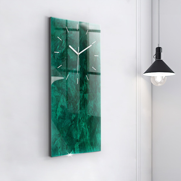 Modern vertical wall clock Emerald wall