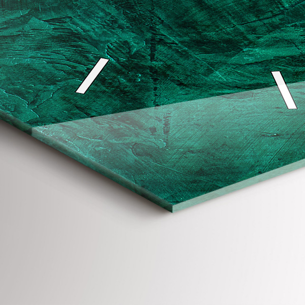 Modern vertical wall clock Emerald wall