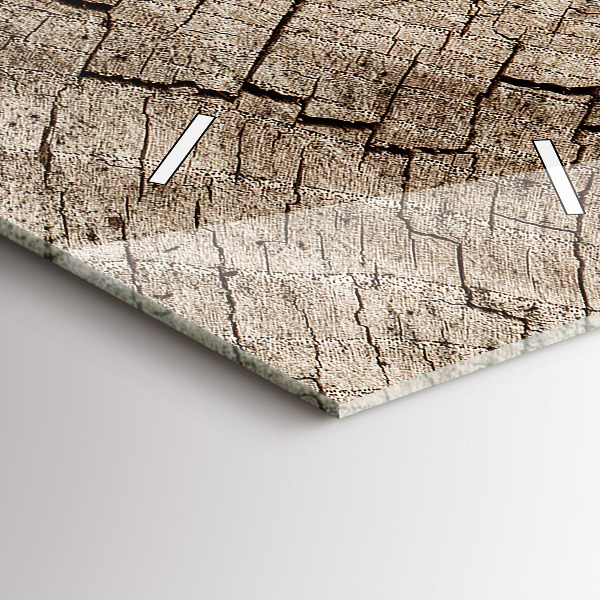 Modern vertical wall clock Old wood stump