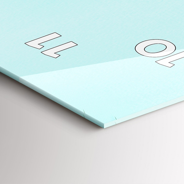 Modern vertical wall clock Green palm trees