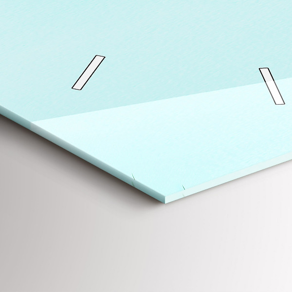 Modern vertical wall clock Green palm trees