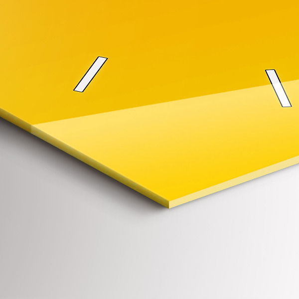 Modern vertical wall clock Orange