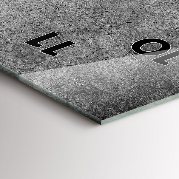 Modern vertical wall clock Industrial wall