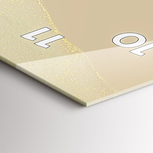 Modern vertical wall clock Abstraction of colors