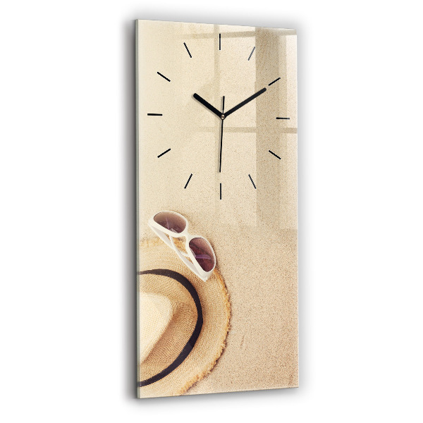 Modern vertical wall clock Golden abstraction