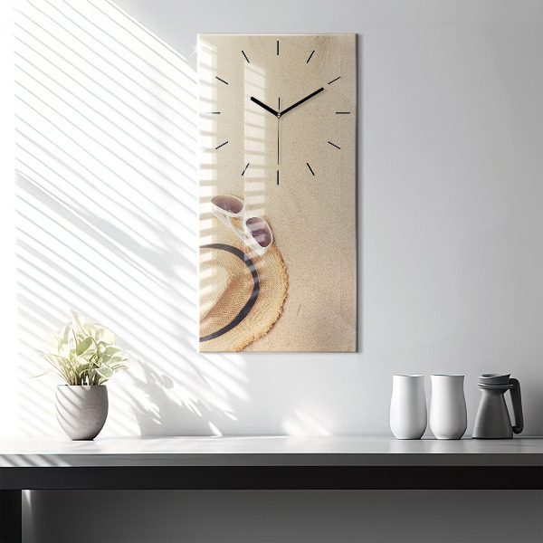 Modern vertical wall clock Golden abstraction